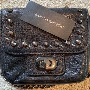 Banana Republic small studded crossbody purse